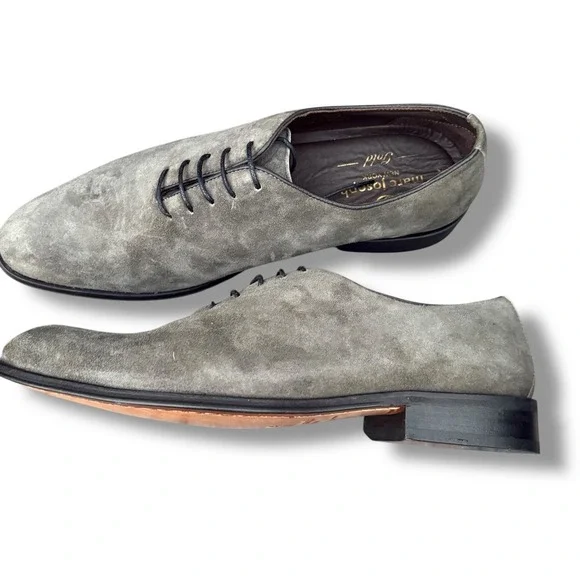 Marc Joseph Mens Lace up Watts St Gray Oxford‎ Dress Shoe in Gray Size 7